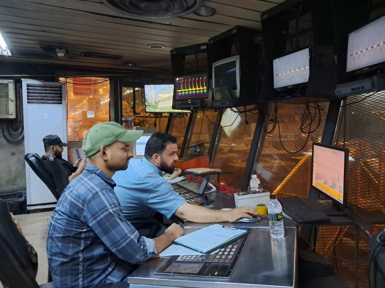 Our team providing operation support to LISCO team